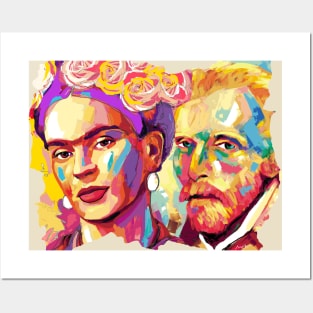 Van Gogh Frida Kahlo Portrait Posters and Art